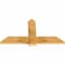 Ekena Millwork Eugene Rough Sawn Timber Gable Bracket, Western Red Cedar, 48"W x 26"H x 2"D x 6"F, 13/12 Pitch GBW048X26X0206EUG00RWR - alternate 5